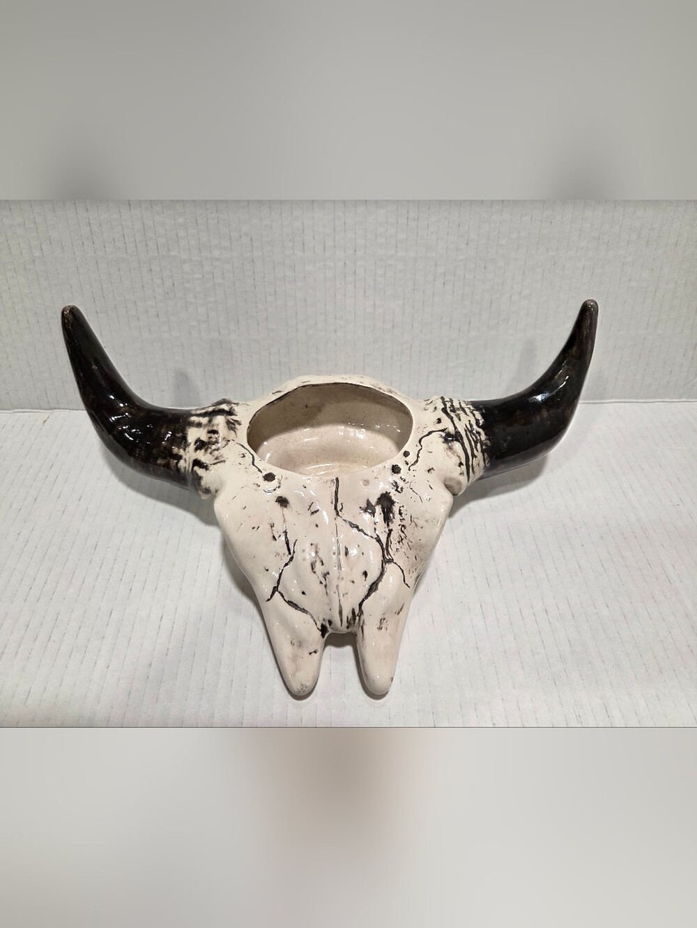 Holland Mold Vintage Ceramic Steer Head Wall Pocket